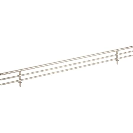 Hardware Resources 17" Wide Satin Nickel Wire Shoe Fence for Shelving SF17-SN